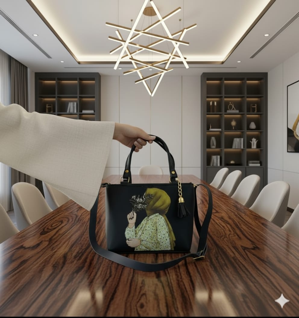 The ‘Nafisa’ Serene Bloom Satchel A Statement of Elegance and grace