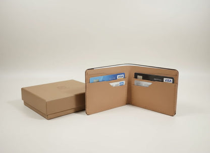 Premium Tan Leather Bi-Fold Wallet